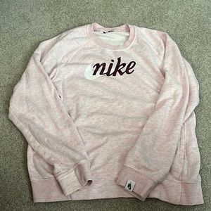 Nike cursive font sweatshirt light purple size youth large